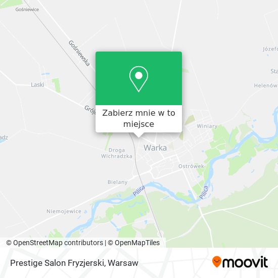 Mapa Prestige Salon Fryzjerski