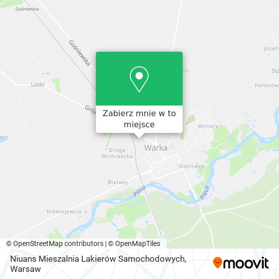 Mapa Niuans Mieszalnia Lakierów Samochodowych