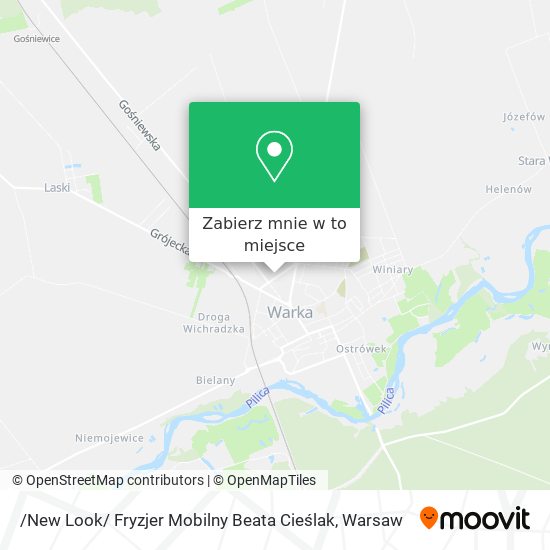 Mapa /New Look/ Fryzjer Mobilny Beata Cieślak