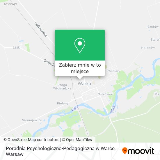 Mapa Poradnia Psychologiczno-Pedagogiczna w Warce