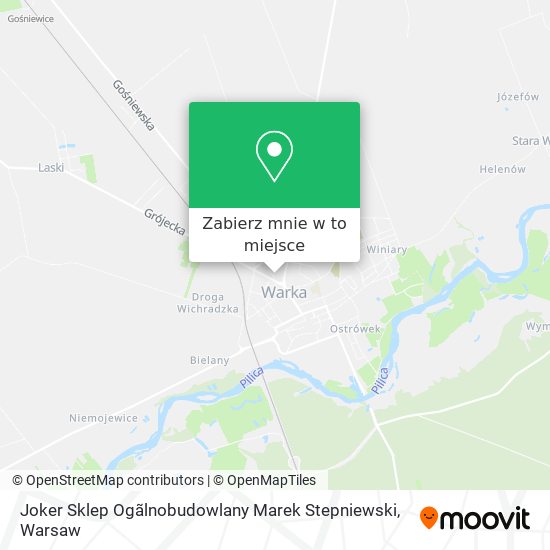 Mapa Joker Sklep Ogãlnobudowlany Marek Stepniewski