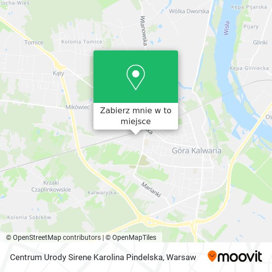 Mapa Centrum Urody Sirene Karolina Pindelska