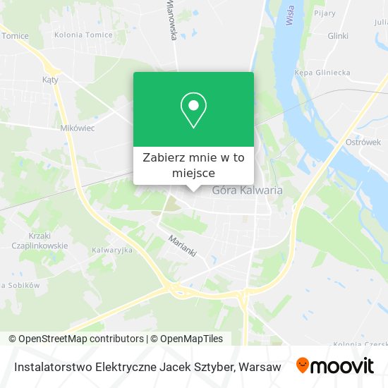 Mapa Instalatorstwo Elektryczne Jacek Sztyber