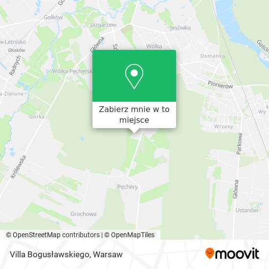 Mapa Villa Bogusławskiego