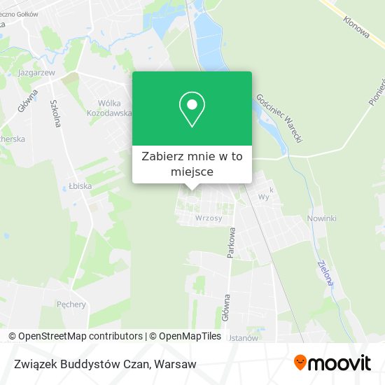 Mapa Związek Buddystów Czan