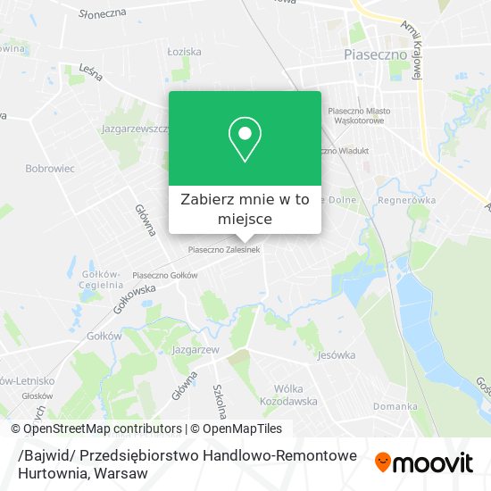 Mapa /Bajwid/ Przedsiębiorstwo Handlowo-Remontowe Hurtownia