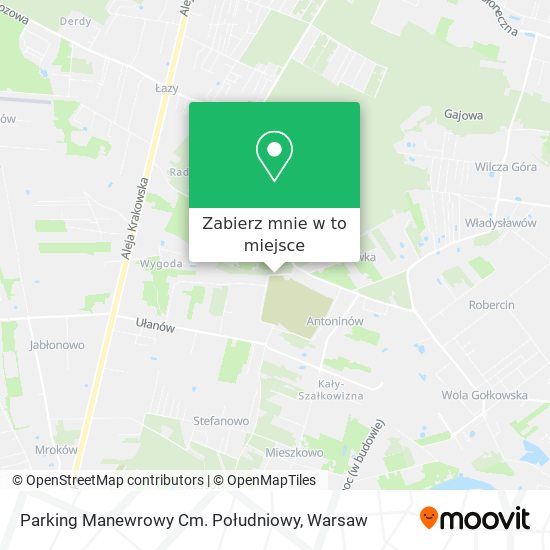 Mapa Parking Manewrowy Cm. Południowy