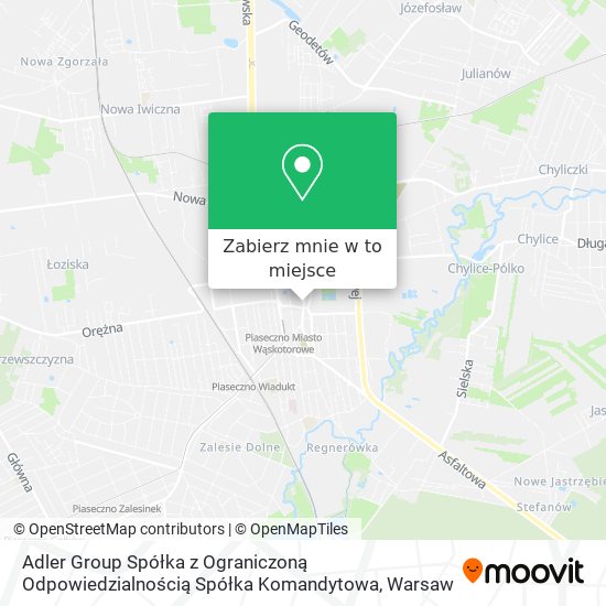 Mapa Adler Group Spółka z Ograniczoną Odpowiedzialnością Spółka Komandytowa