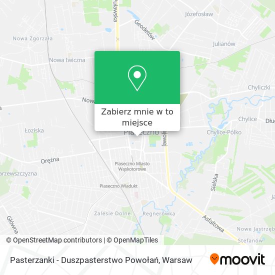 Mapa Pasterzanki - Duszpasterstwo Powołań