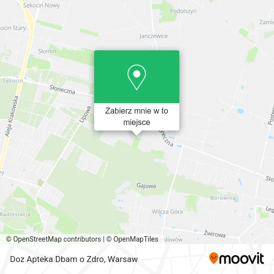 Mapa Doz Apteka Dbam o Zdro