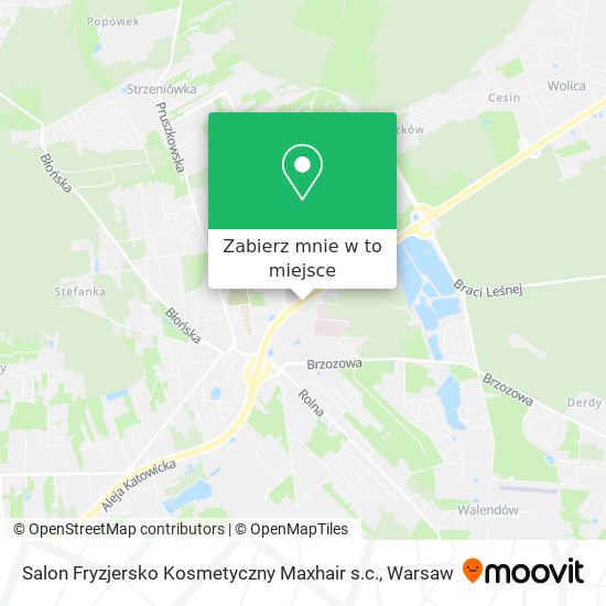 Mapa Salon Fryzjersko Kosmetyczny Maxhair s.c.