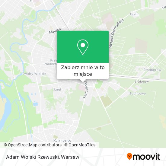 Mapa Adam Wolski Rzewuski