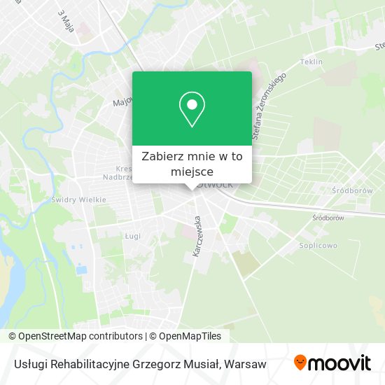 Mapa Usługi Rehabilitacyjne Grzegorz Musiał