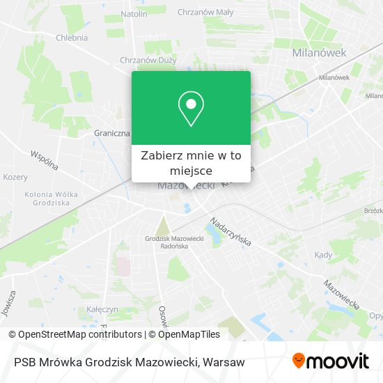 Mapa PSB Mrówka Grodzisk Mazowiecki