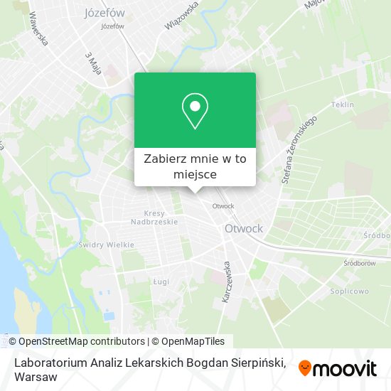 Mapa Laboratorium Analiz Lekarskich Bogdan Sierpiński