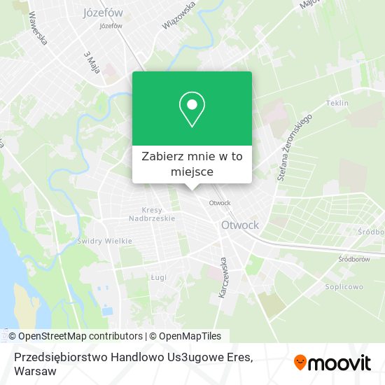 Mapa Przedsiębiorstwo Handlowo Us3ugowe Eres