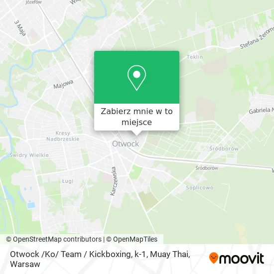 Mapa Otwock /Ko/ Team / Kickboxing, k-1, Muay Thai