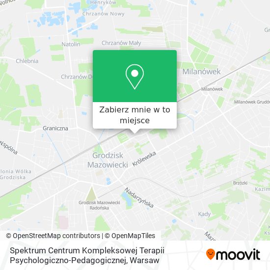 Mapa Spektrum Centrum Kompleksowej Terapii Psychologiczno-Pedagogicznej