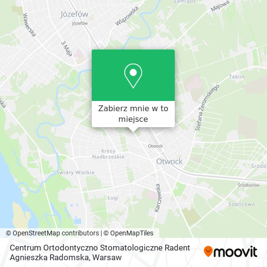 Mapa Centrum Ortodontyczno Stomatologiczne Radent Agnieszka Radomska