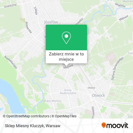 Mapa Sklep Miesny Kluczyk