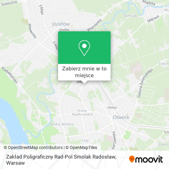 Mapa Zakład Poligraficzny Rad-Pol Smolak Radosław