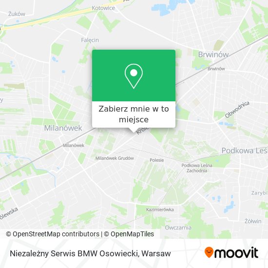 Mapa Niezależny Serwis BMW Osowiecki