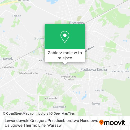 Mapa Lewandowski Grzegorz Przedsiebiorstwo Handlowo Uslugowe Thermo Line