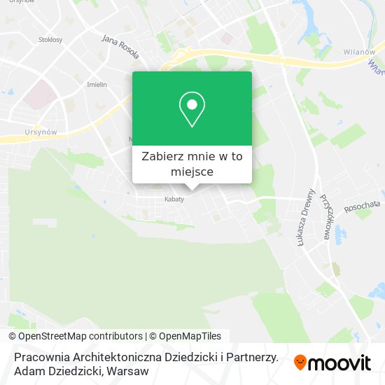 Mapa Pracownia Architektoniczna Dziedzicki i Partnerzy. Adam Dziedzicki