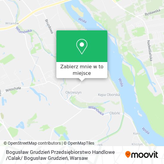 Mapa Bogusław Grudzień Przedsiębiorstwo Handlowe /Calak/ Bogusław Grudzień