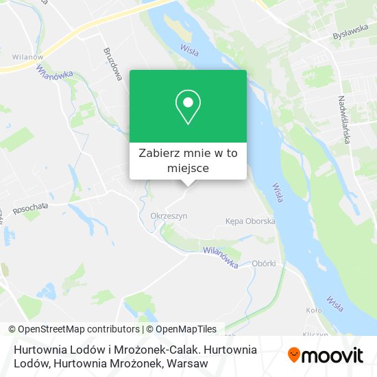 Mapa Hurtownia Lodów i Mrożonek-Calak. Hurtownia Lodów, Hurtownia Mrożonek