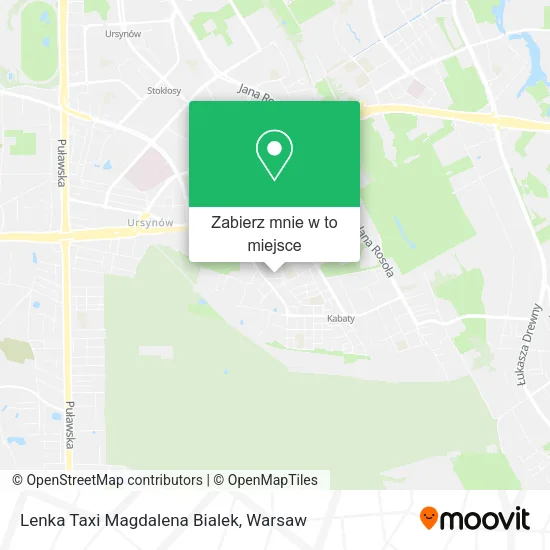 Mapa Lenka Taxi Magdalena Bialek