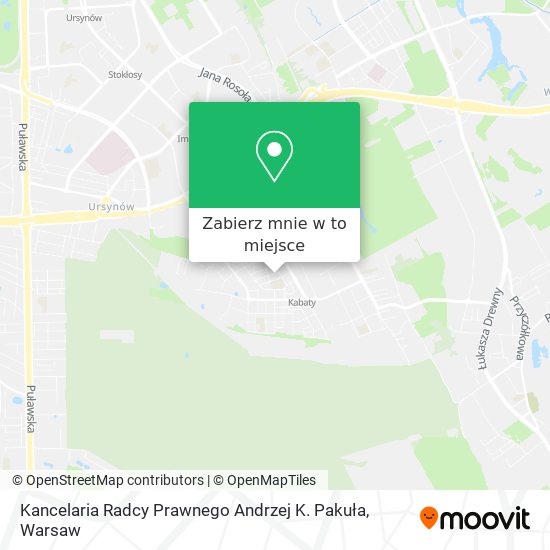 Mapa Kancelaria Radcy Prawnego Andrzej K. Pakuła