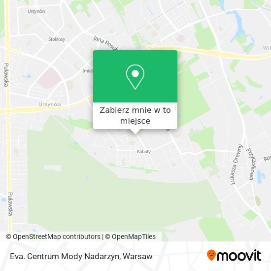 Mapa Eva. Centrum Mody Nadarzyn