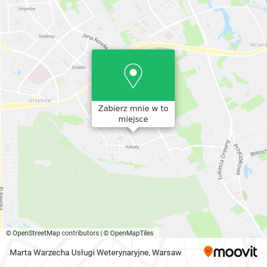 Mapa Marta Warzecha Usługi Weterynaryjne