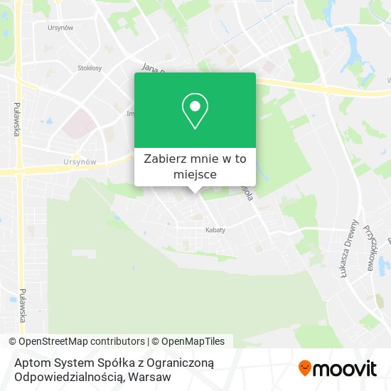 Mapa Aptom System Spółka z Ograniczoną Odpowiedzialnością