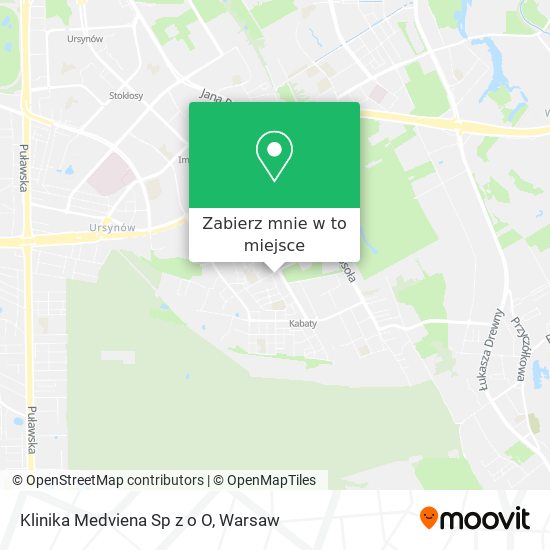 Mapa Klinika Medviena Sp z o O