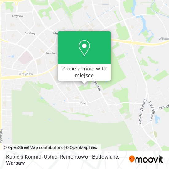 Mapa Kubicki Konrad. Usługi Remontowo - Budowlane