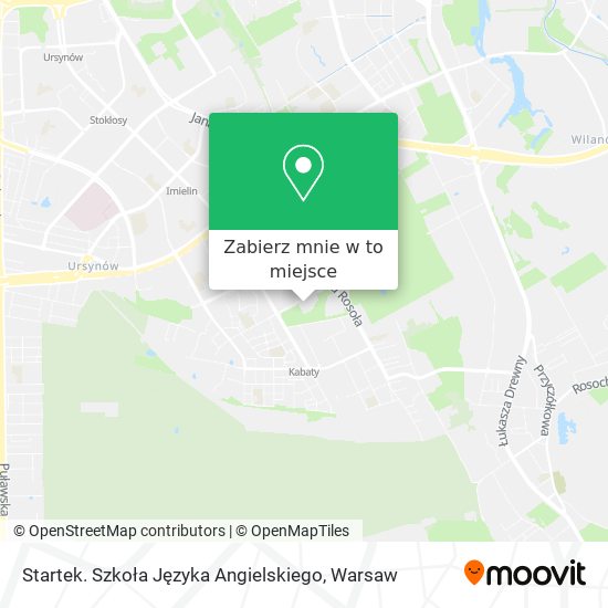 Mapa Startek. Szkoła Języka Angielskiego