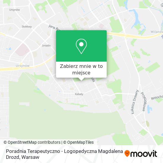 Mapa Poradnia Terapeutyczno - Logopedyczna Magdalena Drozd