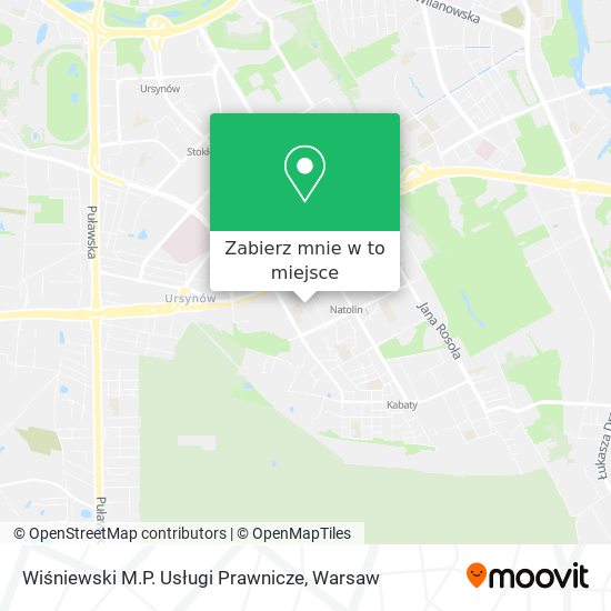 Mapa Wiśniewski M.P. Usługi Prawnicze