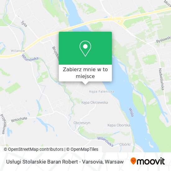 Mapa Usługi Stolarskie Baran Robert - Varsovia