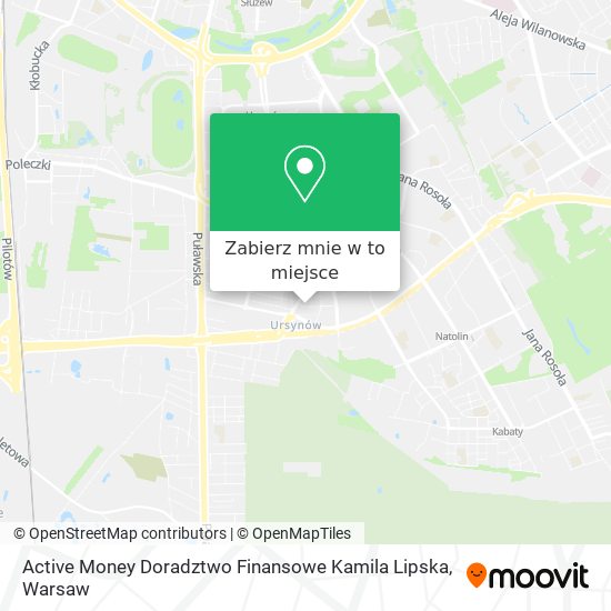 Mapa Active Money Doradztwo Finansowe Kamila Lipska