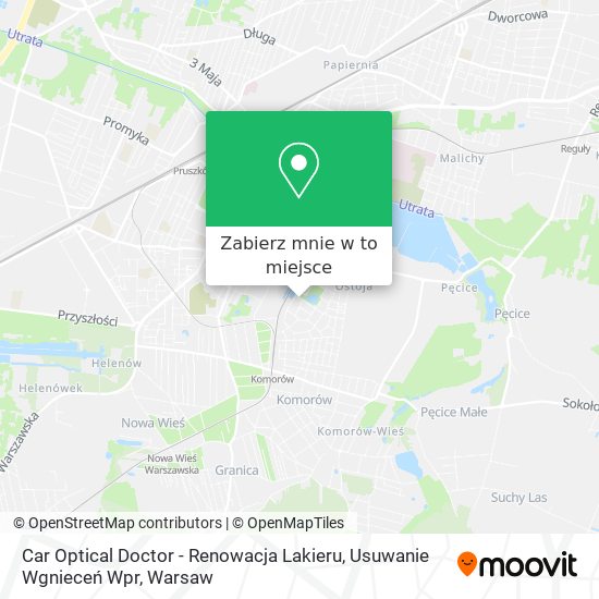 Mapa Car Optical Doctor - Renowacja Lakieru, Usuwanie Wgnieceń Wpr