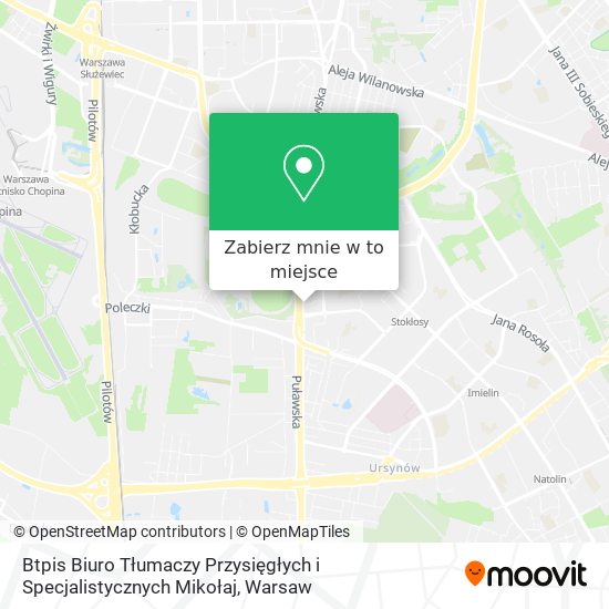 Mapa Btpis Biuro Tłumaczy Przysięgłych i Specjalistycznych Mikołaj