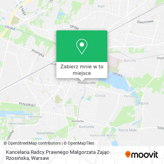 Mapa Kancelaria Radcy Prawnego Małgorzata Zając-Rzosińska