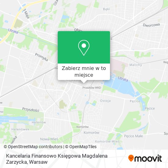 Mapa Kancelaria Finansowo Księgowa Magdalena Zarzycka