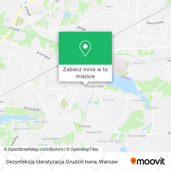 Mapa Dezynfekcja Ideratyzacja Grudziń Irena