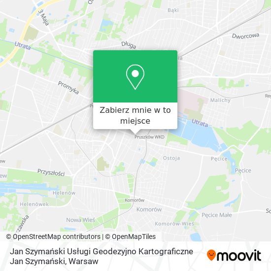 Mapa Jan Szymański Usługi Geodezyjno Kartograficzne Jan Szymański