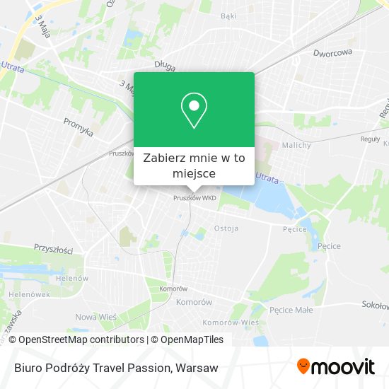 Mapa Biuro Podróży Travel Passion