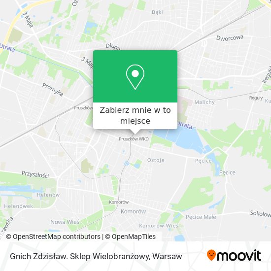 Mapa Gnich Zdzisław. Sklep Wielobranżowy